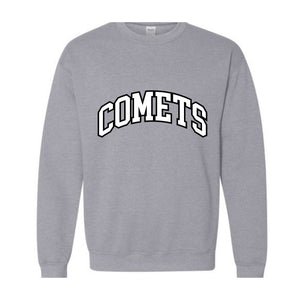 Team Mascot Sweatshirt, Comets Team Sweatshirt, Comets Football Sweatshirt, Comets Fan Tee, Comets School Sweatshirt, Comets Mascot Tee