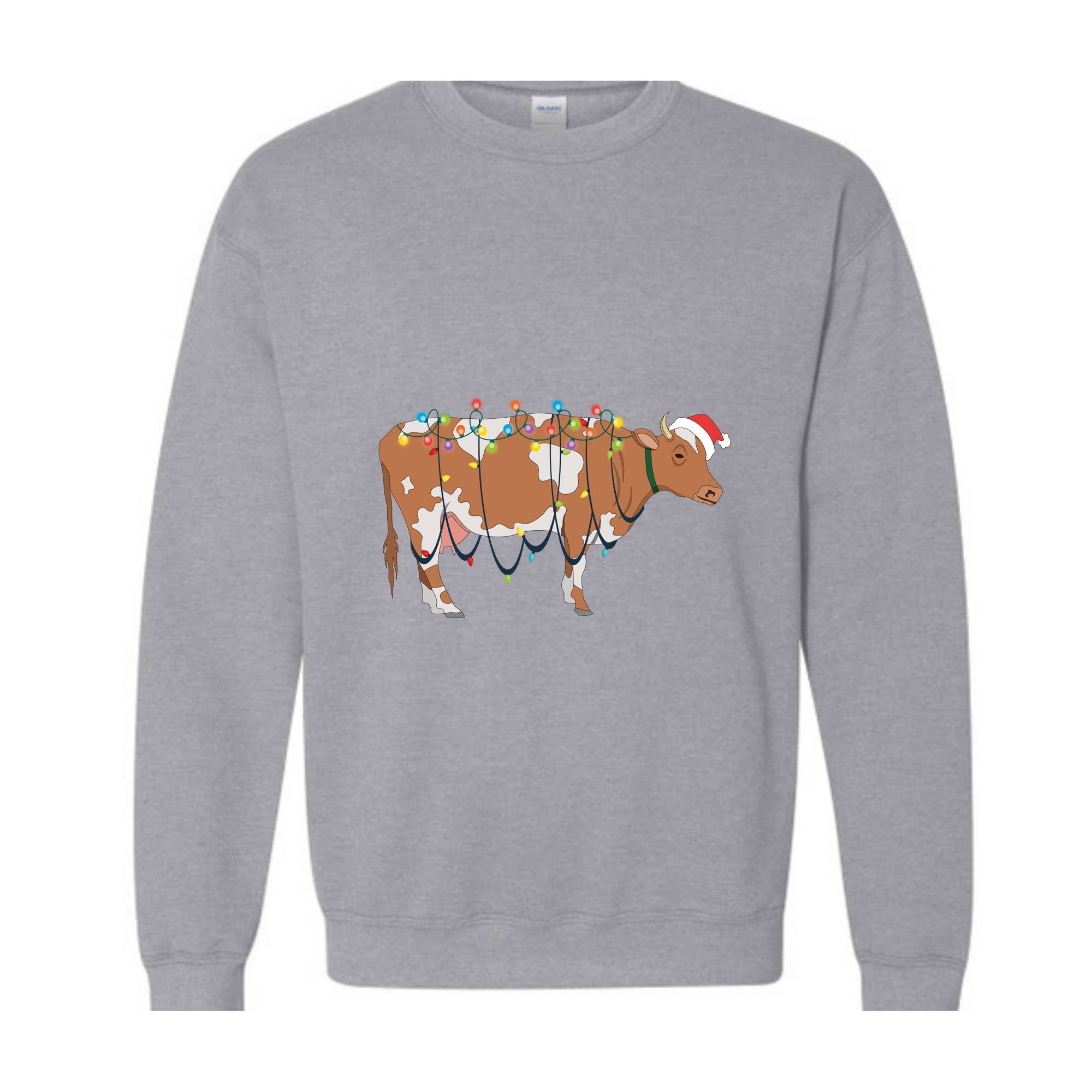 Christmas Cow Sweatshirt, Country Sweatshirt, Country Xmas Sweatshirt, Farm Christmas Sweatshirt, Cow Lover Sweatshirt, Christmas Gift