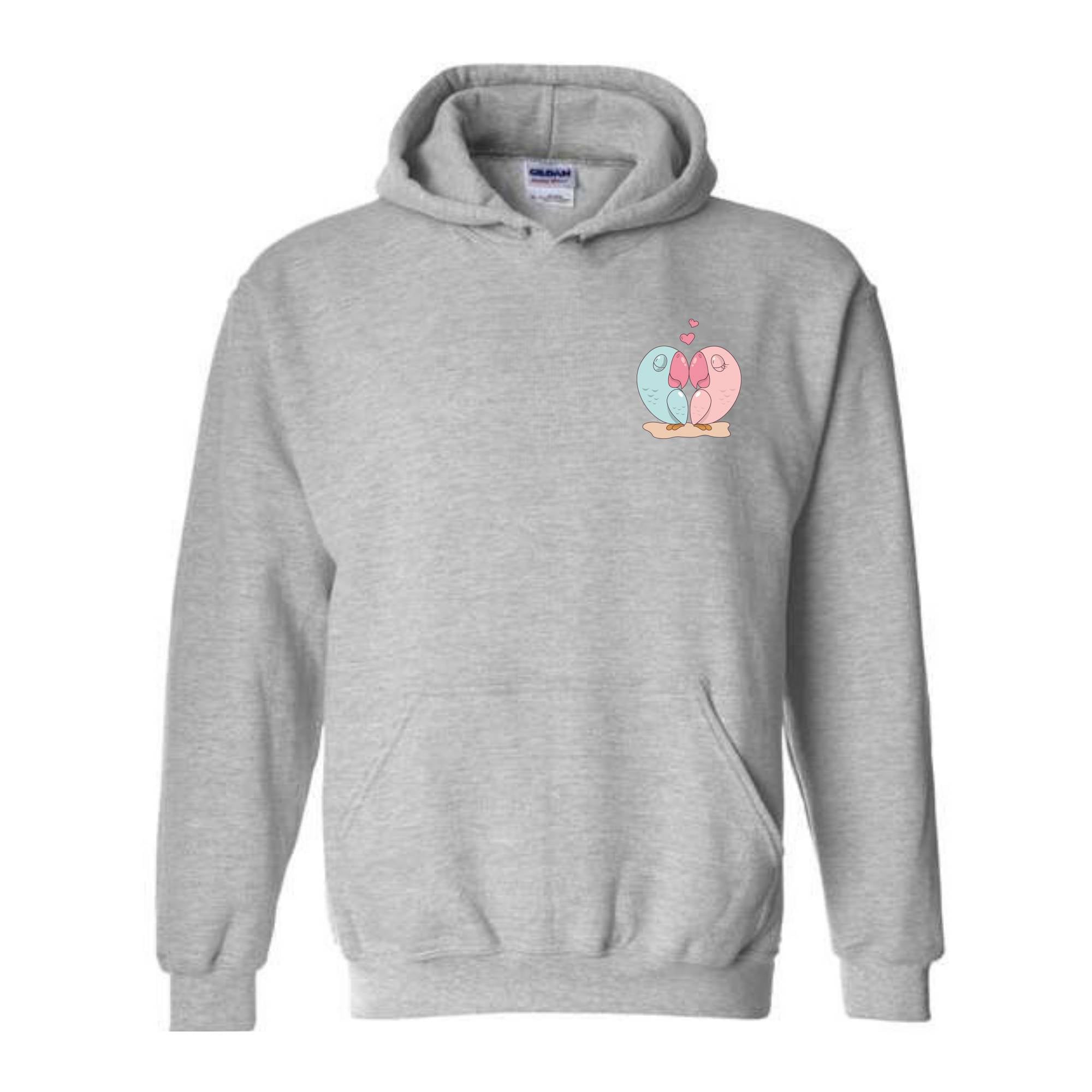 Parrot Heart Sweatshirt, Valentines Day Sweatshirt, Lover Sweatshirts, Parrot Sweatshirt, Matching Sweatshirts, Valentine Lover Gifts