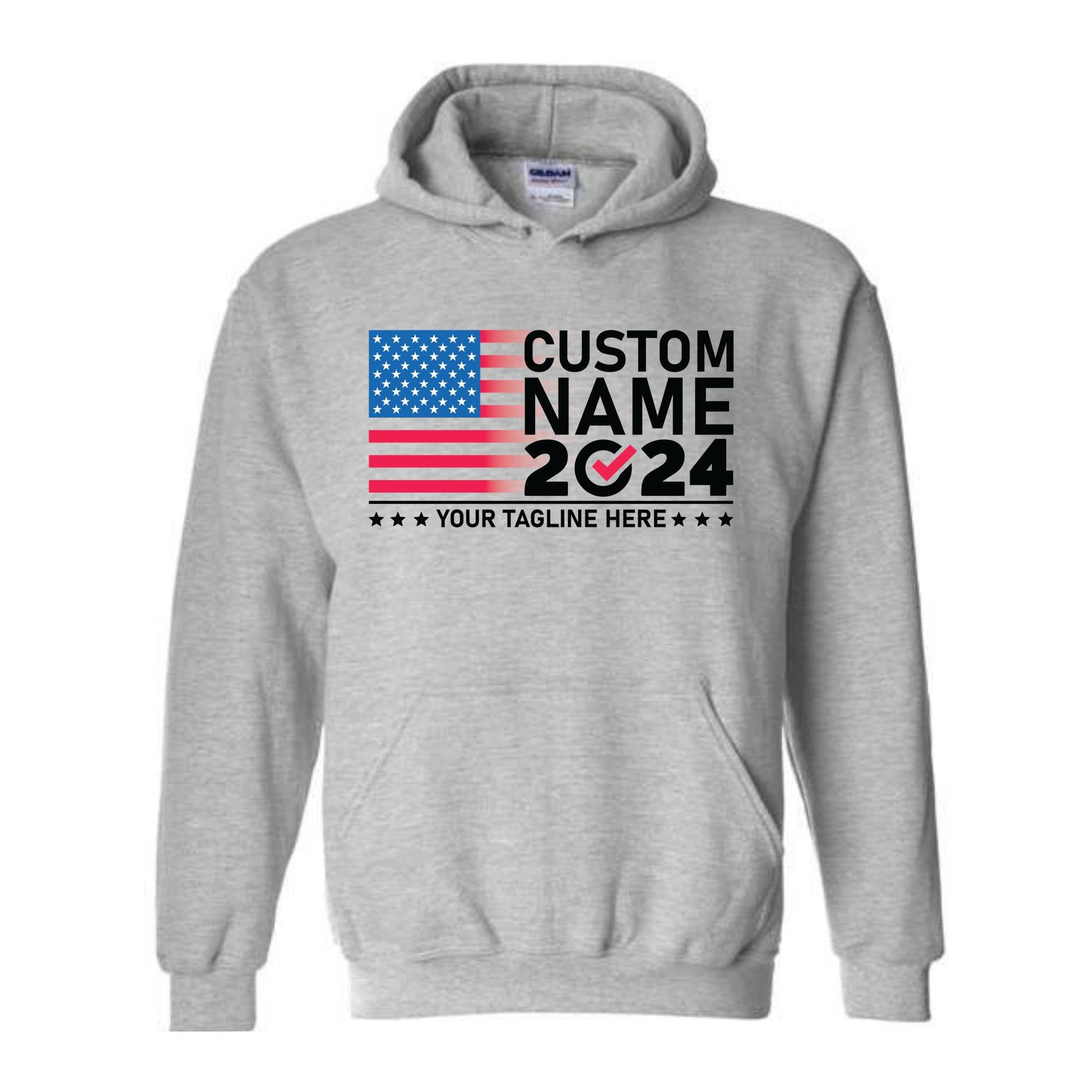 2024 Custom Election Sweatshirt, Election Sweatshirt Customized, Custom Name 2024 Election Sweatshirt, 2024 Election Gift