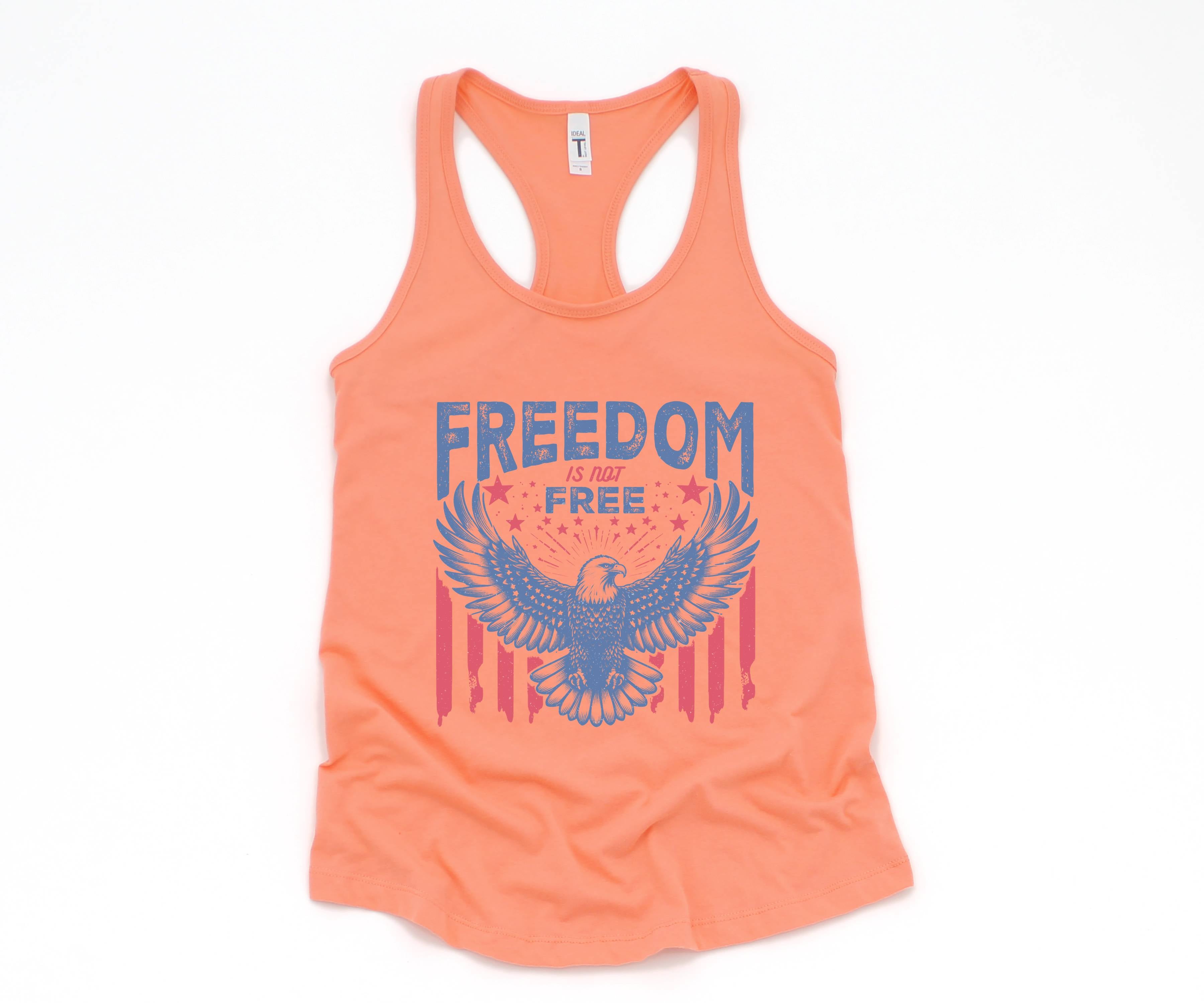 Freedom Is Not Free Tank Top, July 4th Tank Top, USA Tank Top, Fourth Of July Outfit, Patriotic Top, Independence Day, 4th Of July Tank Top