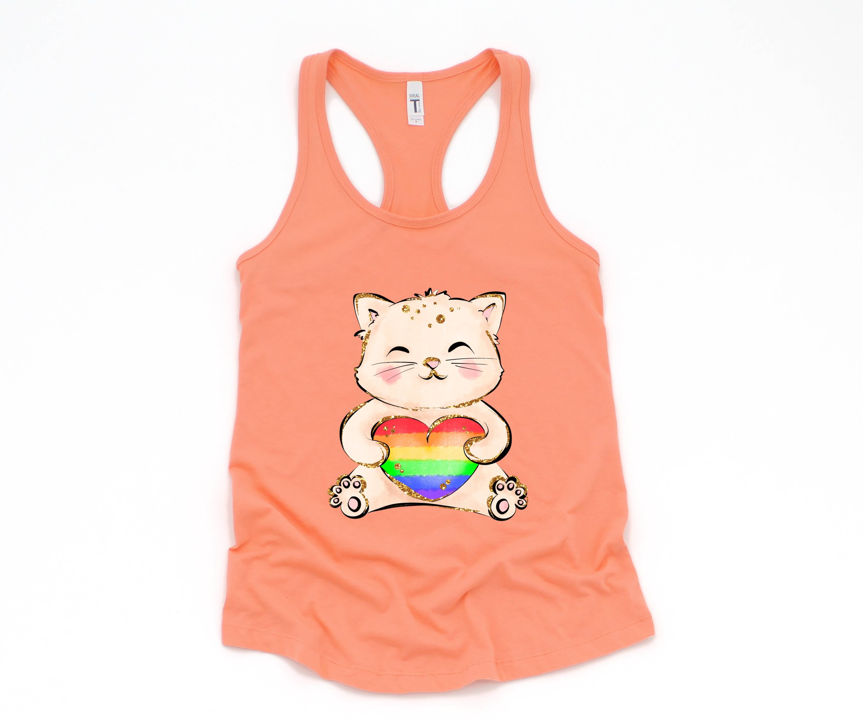 Cute LGBTQ Cat Tank Top, LGBTQ Pride Tank Top, Gay Pride Tank Top, Pride Month Tank Top, Love Is Love Tank Top, Female Symbol Tank Top