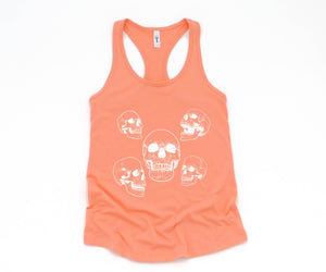 Skull Tank Top, Vintage Skull Tank Top, Skeleton Tank Top, Vintage Tank Top, Skulls Tank Top, Hippie Tank Top, Halloween Tank Top