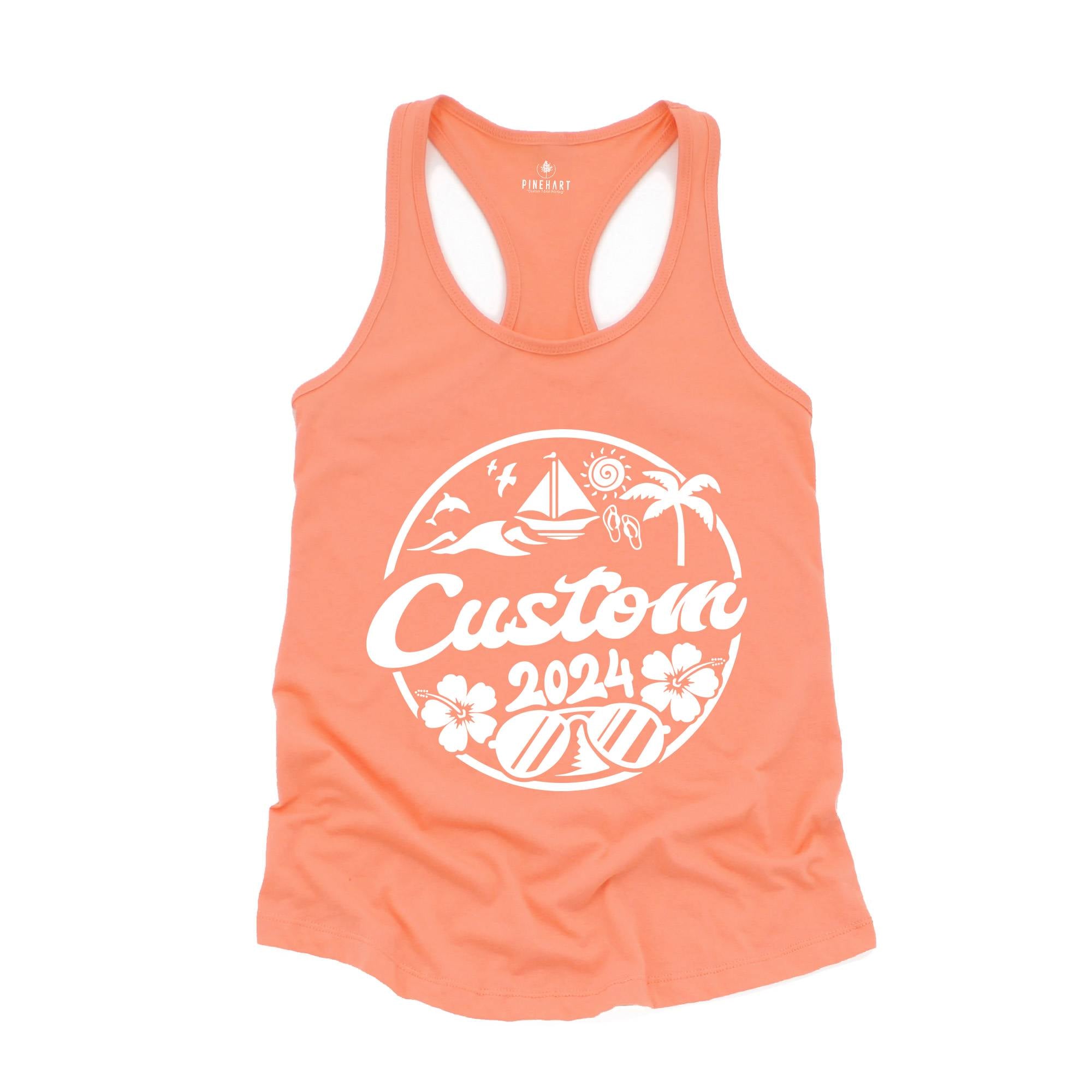 Custom Beach Trip Tank, Personalized Beach Trip Tank, Beach Fan Tank Top, Holiday Tank, Custom Vacation Tank, Custom Travel Tank