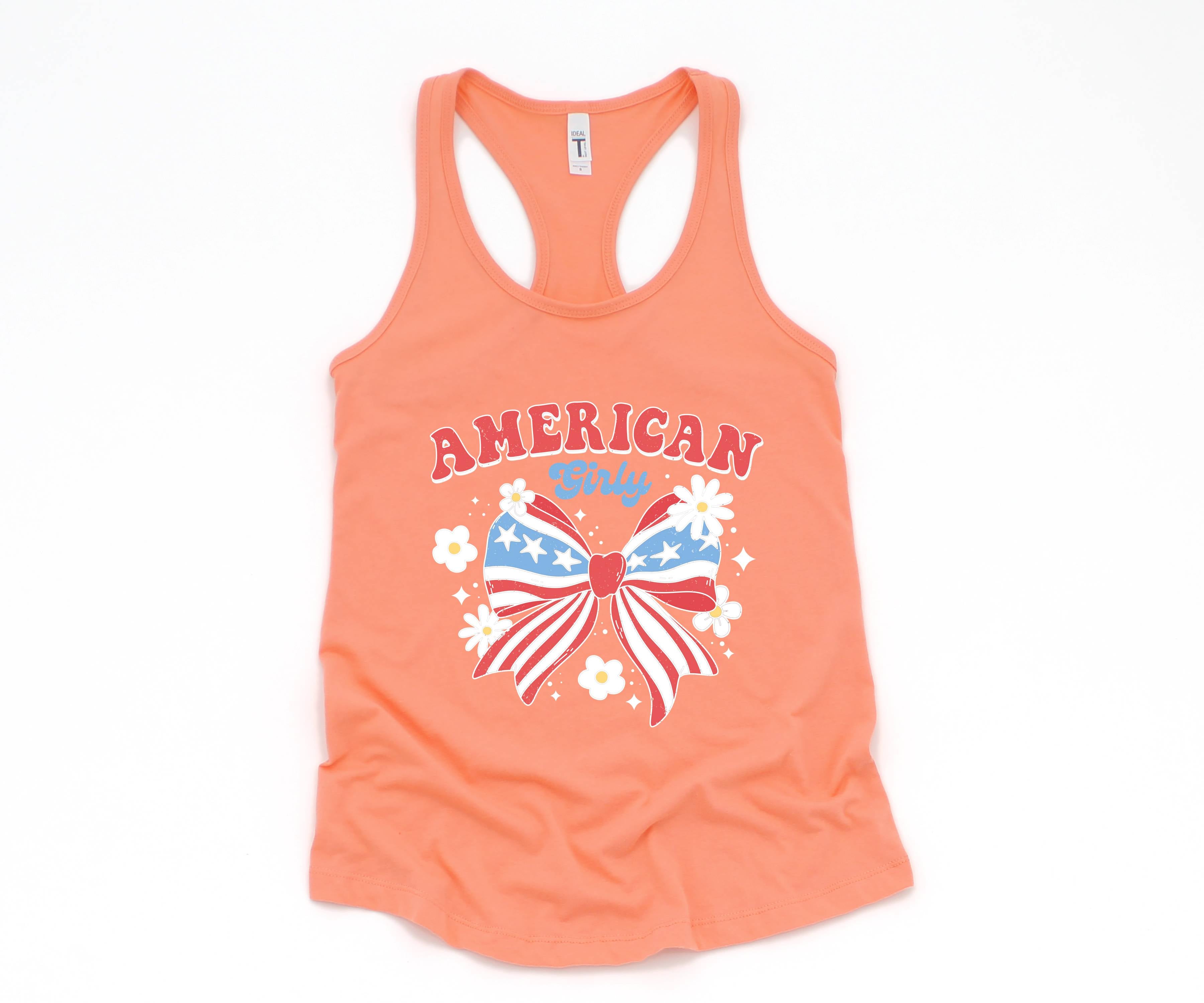 American Girl Tank Top, Fourth Of July Outfit, July 4th Tank, 4th Of July Tank Top, USA Shirt, USA Tank Top, Independence Day Shirt