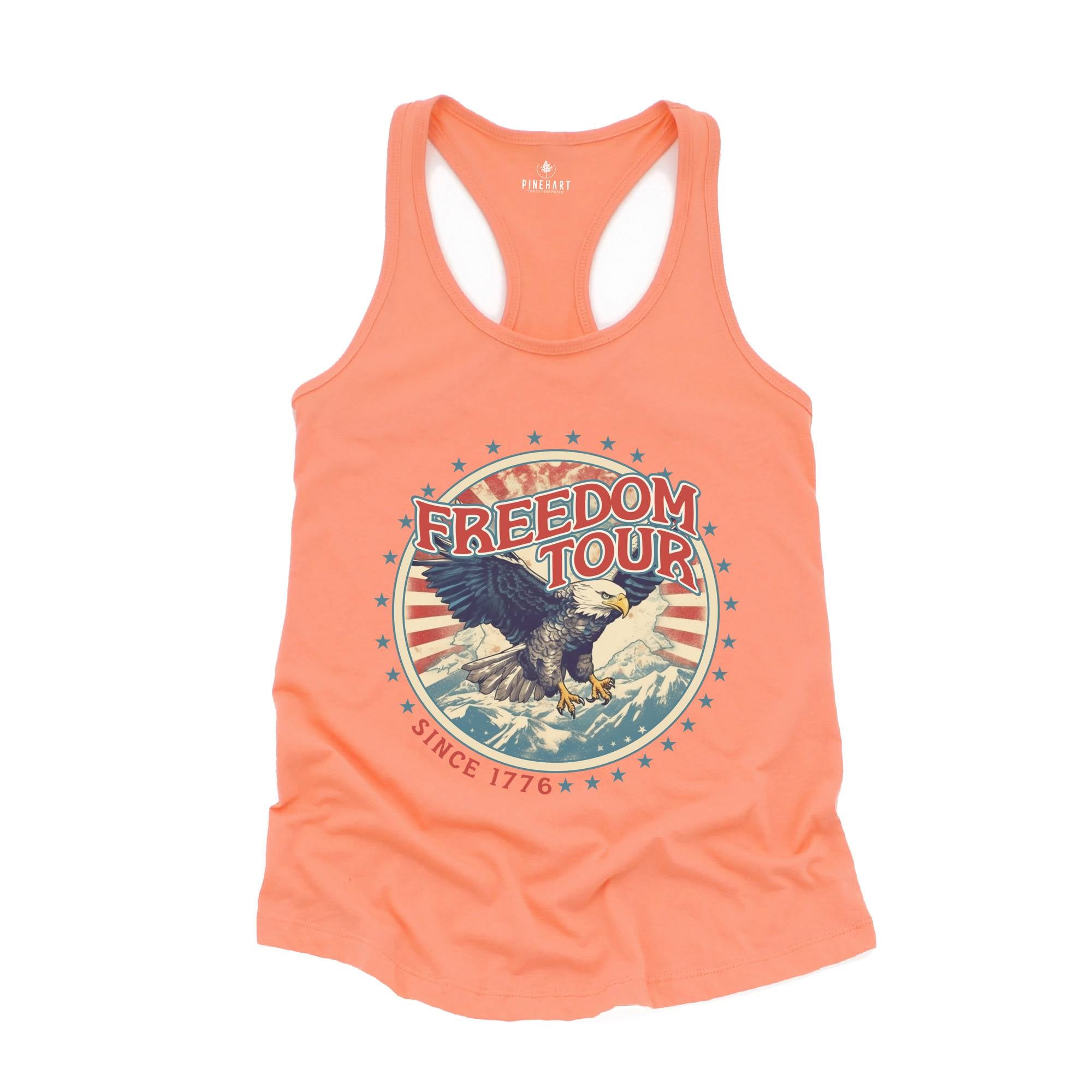 Freedom Tour Tank Top, Bald Eagle Shirt, July 4th Tank Top, USA Tank Top, Independence Day, 4th Of July Tank Top, Fourth Of July Outfit