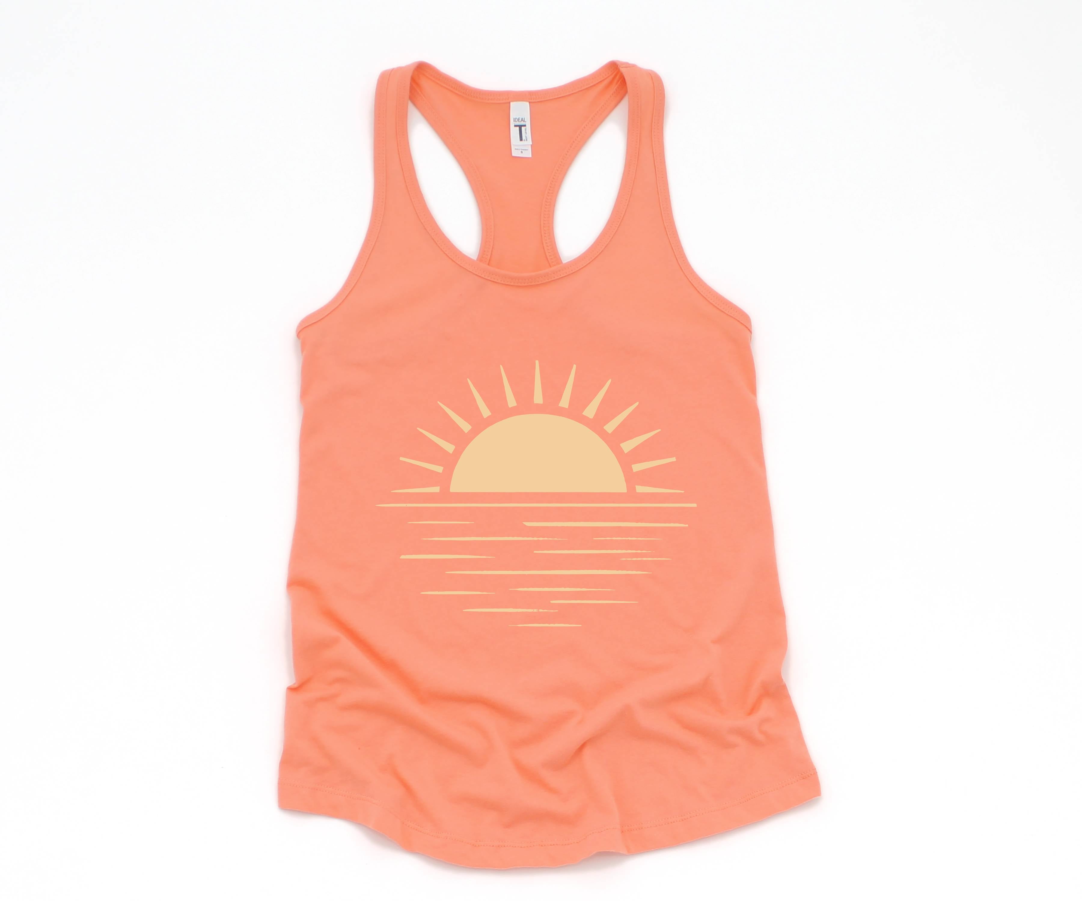 Sun Tank Top, Sunshine Tank Top, Summer Shirt For Lady, Beach Tank Top, Summer Positive Vibes Shirt, Ocean Tank Top