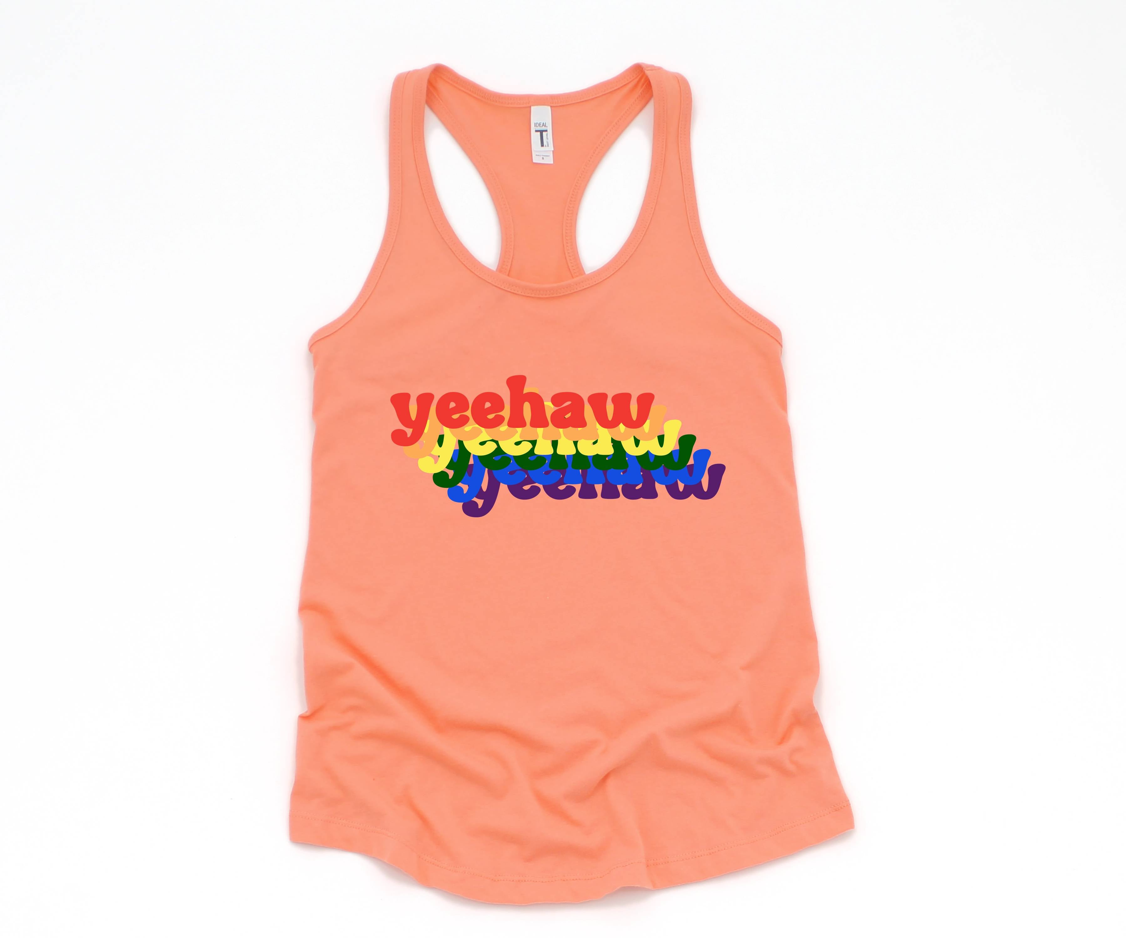 Yeehaw LGBT Tank Top, Pride Month Tank Top, Rainbow Pride Tank Top, Love Is Love Tank Top, Equal Rights Tank Top, Gift For LGBT Support