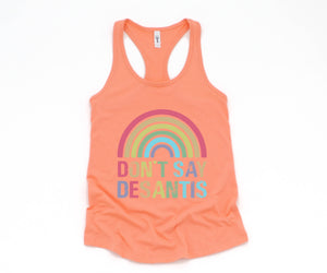 Don't Say Desantis Tank Top, Gay Pride Tank Top, Pride Flag Tank Top, Love Is Love Shirt, Gay Tank Top