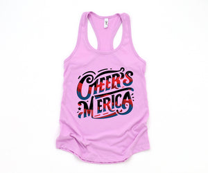 Cheers Merica Tank Top, 4th Of July Tank, Red White And Blue Tank Top, Merica Tank Top, summer tank tops, usa patriotic shirts