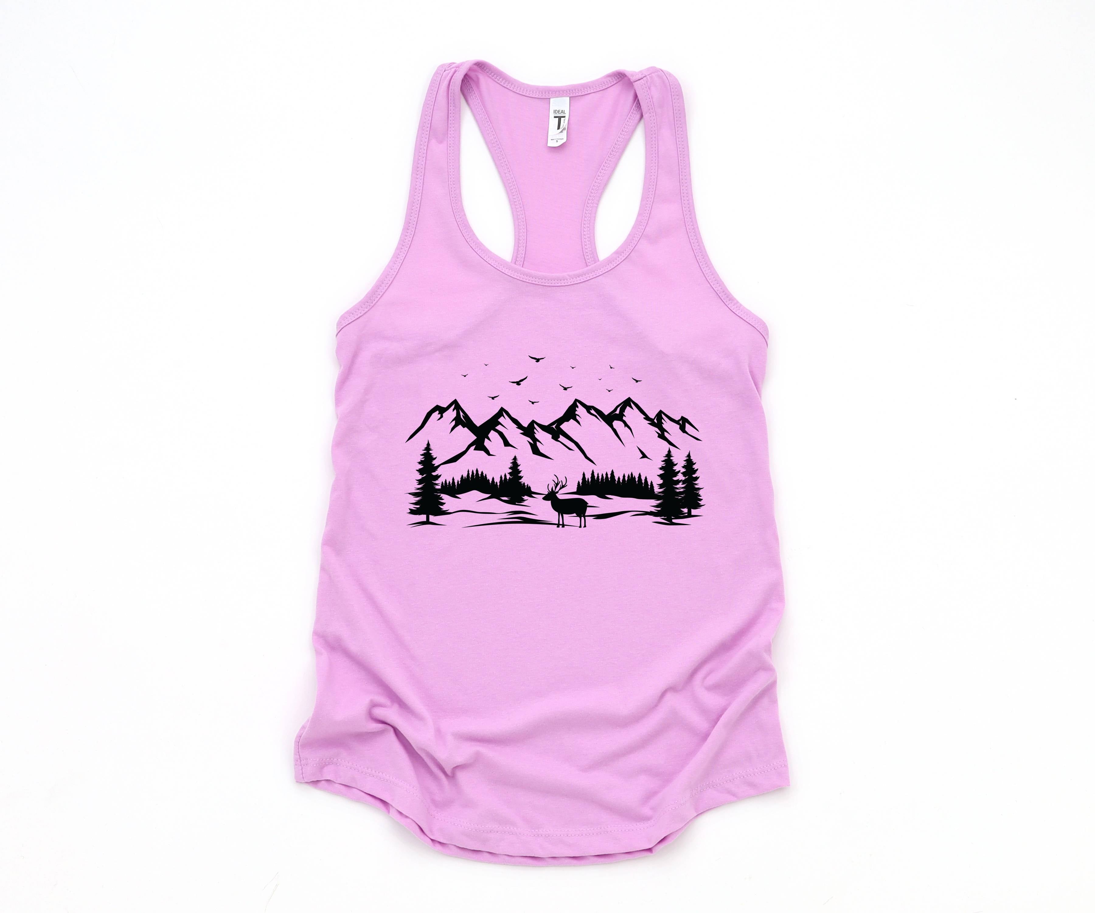 Deer Mountain,Tank Top,Hiking Tank Top,Deer Tank Top,Hippie Tank Top,Mountain Tank Top,Boho Tank Top,Camping Tank Top,Yoga Tank Top,Custom Tank Top,Exercise Tank Top,Camp Tank Top,Mountain Camp Tank