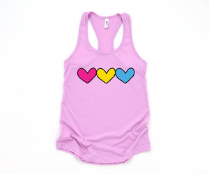 Pansexual Big Hearts Tank Top, Pansexual Pride, Pan Tank Top, Pansexual Rights, Pansexual Gift Ideas, Pansexual Tank Top