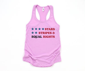 Stars And Strips Equal Rights Tank Top, Reproductive Tank Top, American Tank Top, Stars And Strips Shirt