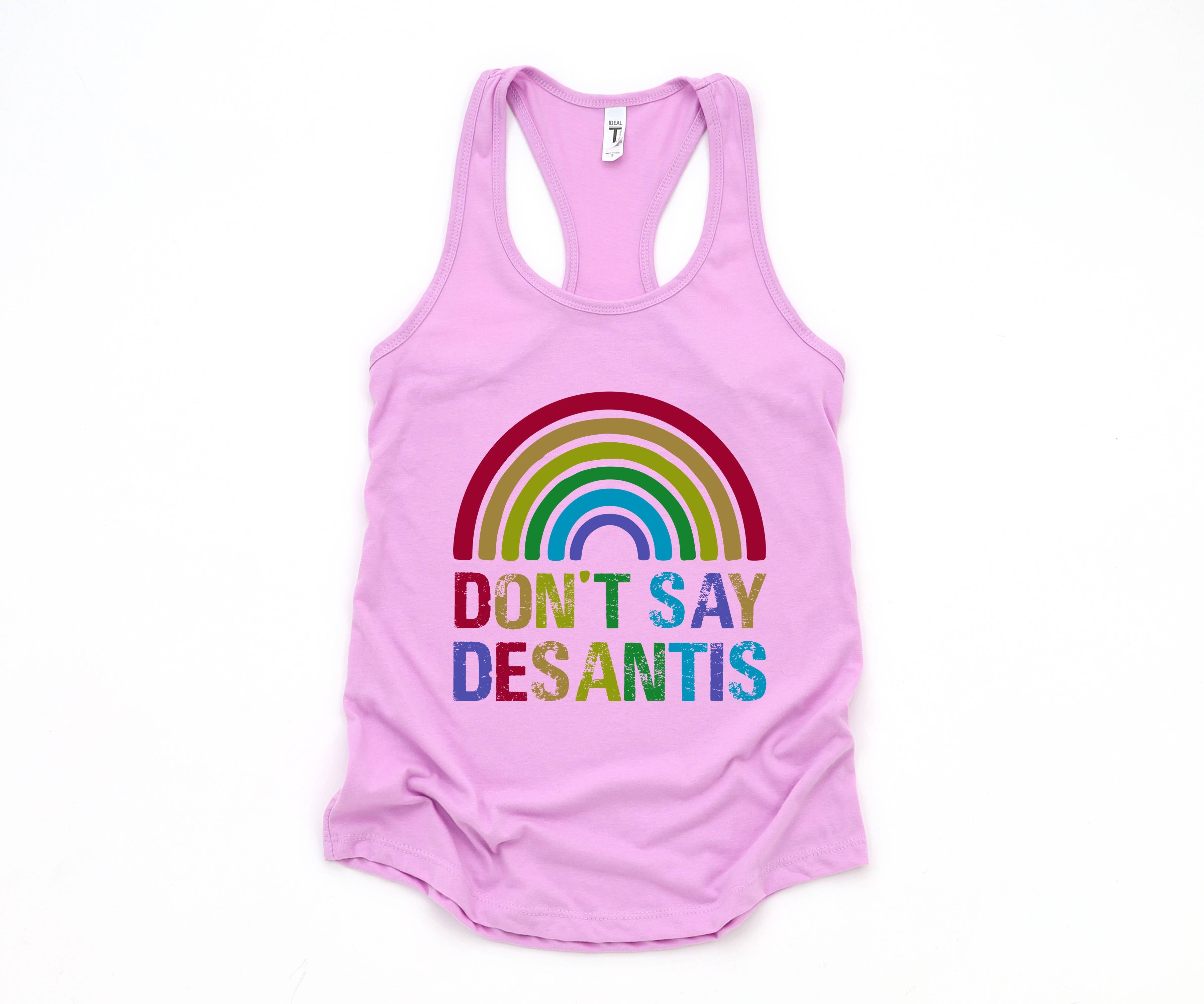 Don't Say Desantis Tank Top, Gay Pride Tank Top, Pride Flag Tank Top, Love Is Love Shirt, Gay Tank Top