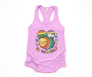 Cute LGBTQ Bee Tank Top, LGBTQ Pride Tank Top, Gay Pride Tank Top, Pride Month Tank Top, Love Is Love Tank Top, Rainbow Heart Tank Top