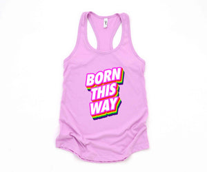 Born This Way LGBT Tank Top, Pride Month Tank Top, Rainbow Pride Tank Top, Love Is Love Tank Top, Equal Rights Tank Top