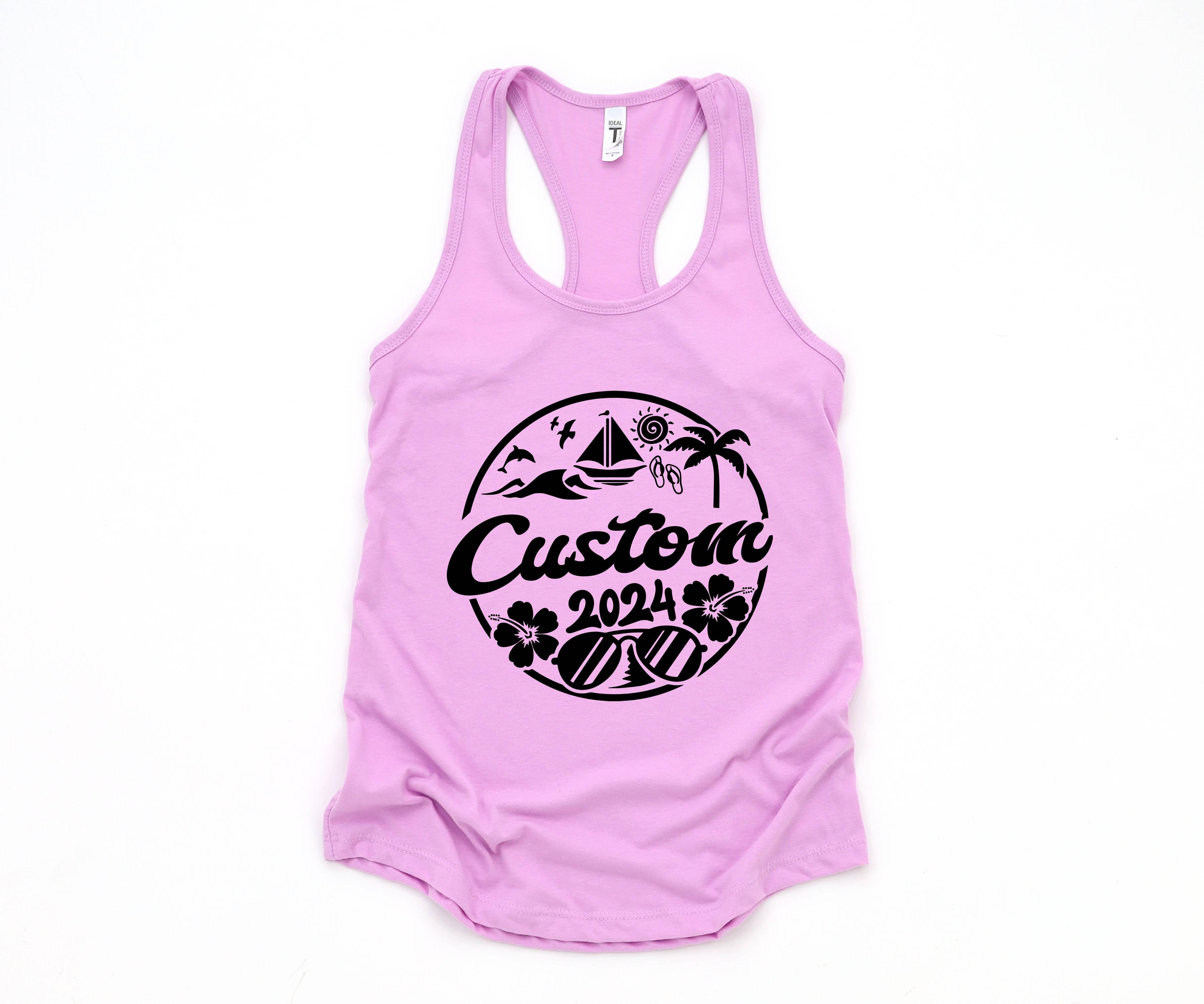 Custom Beach Trip Tank, Personalized Beach Trip Tank, Beach Fan Tank Top, Holiday Tank, Custom Vacation Tank, Custom Travel Tank