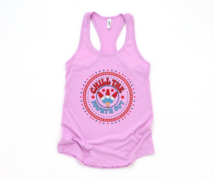 Chill The Fourth Out Tank, Funny 4th of July Tank, Retro 4th of July Tank, Independence Day Tank, American Popsicle Tank