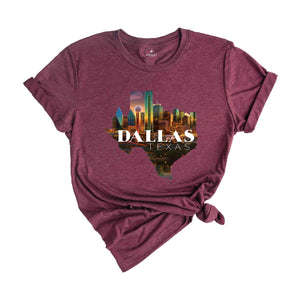 Texas Shirt, Texas Map Shirt, State Shirts, Texas T-Shirt, Texas Cities Shirt, Texas Pride Shirt, Texas Lover Shirt, Cute Texas Gift