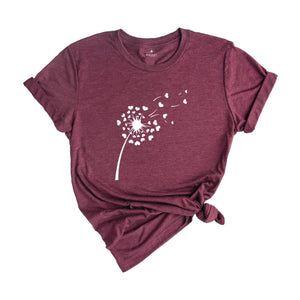 Dandelion Tee, Just Breathe Shirt, Dandelion Flower Tee, Inspirational Shirt, Floral Shirt, Dandelion T-Shirt, Dandelion Flower