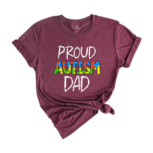 Proud Autism Dad Shirt, Autism Awareness Shirt, Autistic Pride Shirt, Dad Shirt, Autism Day Shirt, Autism Puzzle Shirt