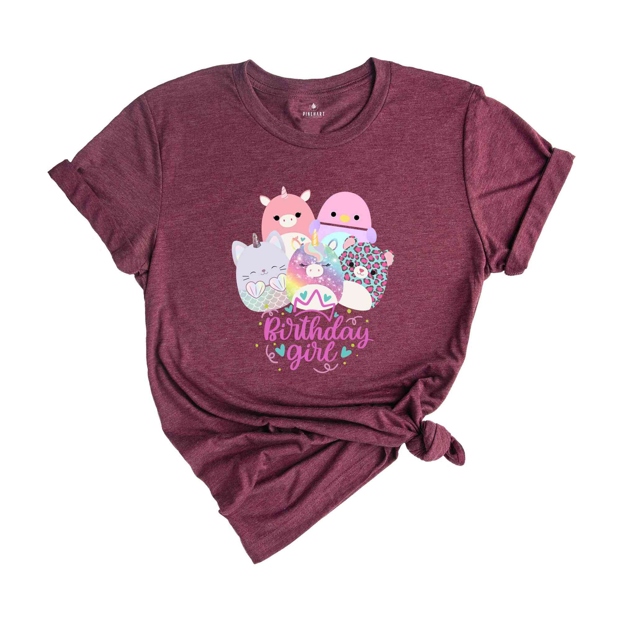 Birthday Squish Shirt, Cute Teenage Birthday, Birthday Girl Gift , 10Th Birthday, Squish Squad Shirt, Cute Squishmallow Shirt