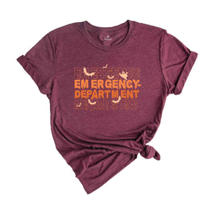 Emergency Department Halloween Shirt, ER Nurse Shirt, Emergency Medicine Shirt, Halloween Nurse Shirt, Medical Halloween Shirt