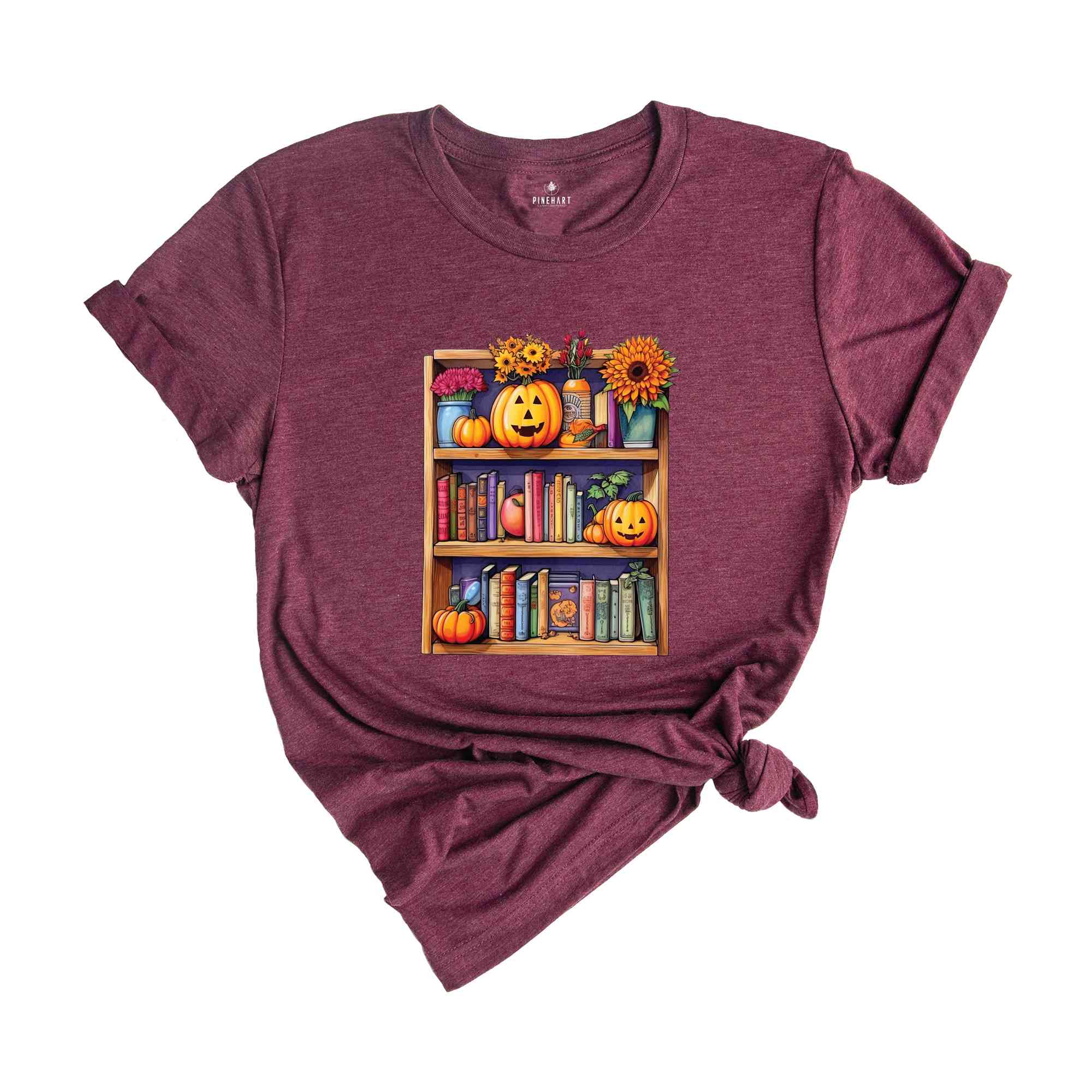 Halloween Library Shirt, Halloween Bookish Shirt, Halloween Bookshelf Shirt, Book Lover Halloween Shirt, Retro halloween Shirt, Book Shirt