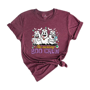 The Nursing Boo Crew Shirt, Halloween Nurse Shirt, Spooky Nurse Shirt, Funny Halloween Nurse, Ghost Nurse Shirt, Nurse Gift For Women