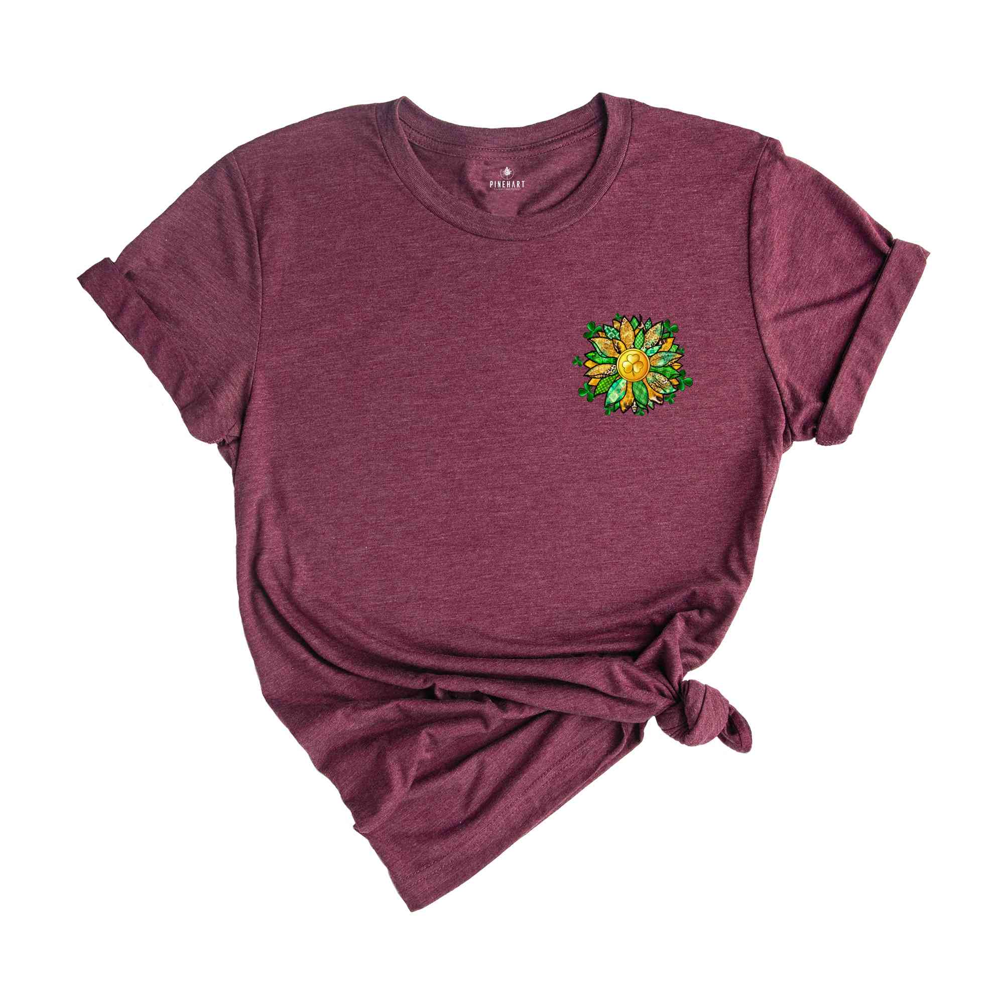 Shamrock Sunflower T-Shirt, Saint Patrick's Day T-Shirt, Funny Saint Patrick's Day Shirt, Shamrock Shirt, Sunflower Shirt