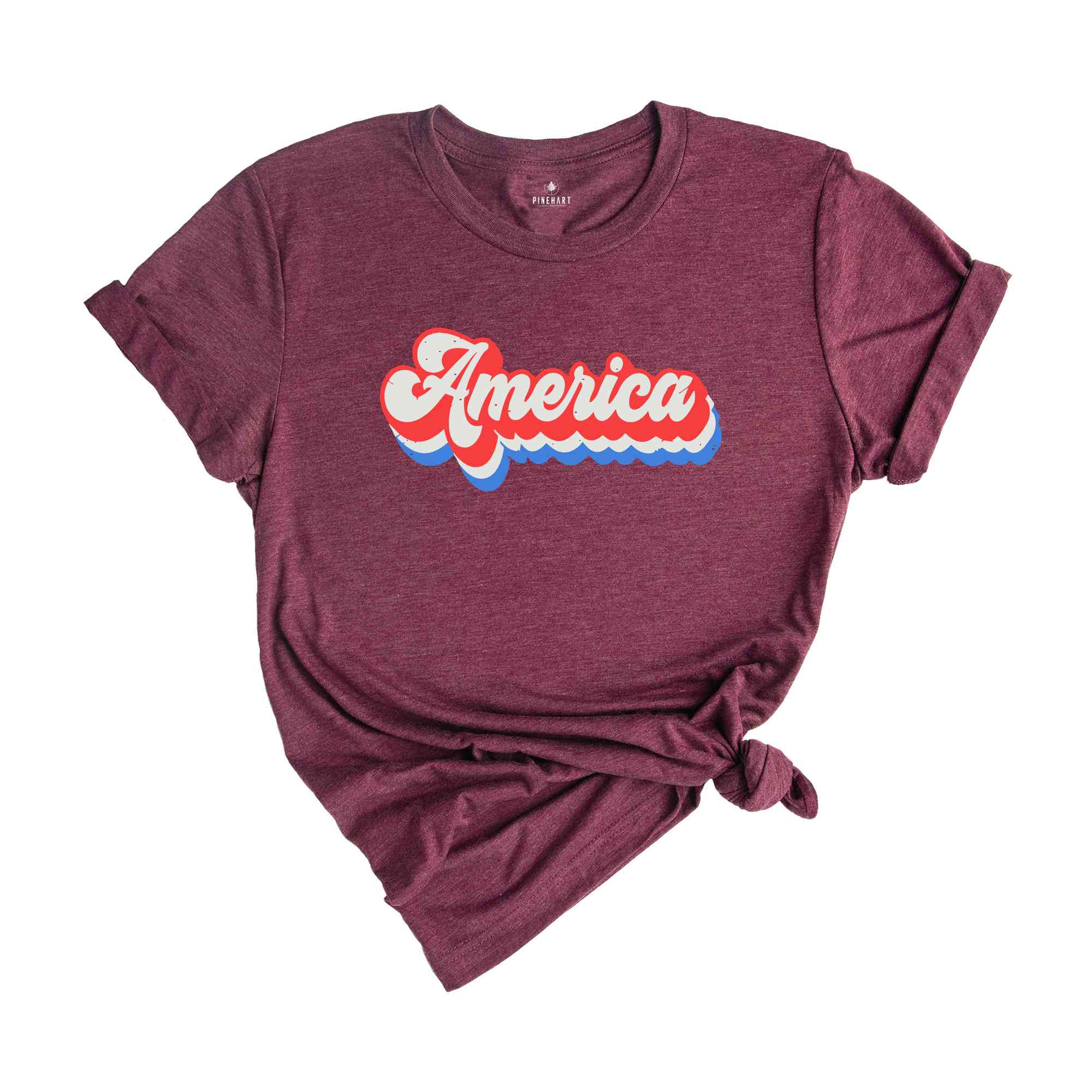 Retro America Shirt, Patriotic Shirt, Cool America Shirt, Memorial Day Tee, Cute Patriotic Shirt, Fourth of July Shirt