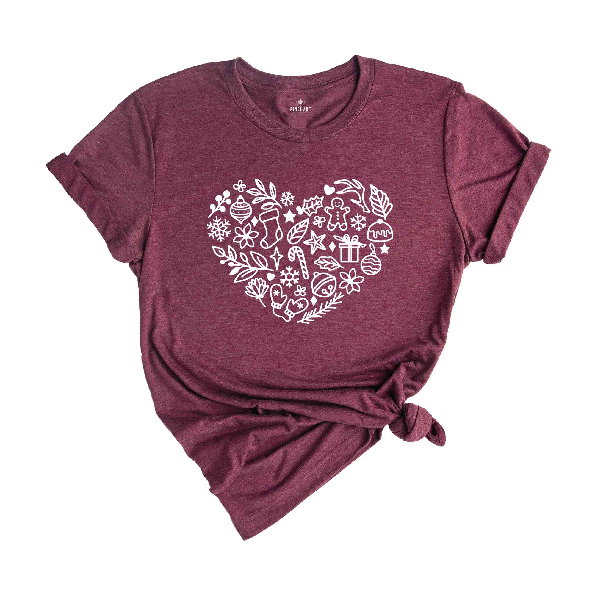 Christmas Heart Shirt, Christmas Heart, Christmas Gift, Christmas Shirt, Heart Shirt, Holiday Shirt