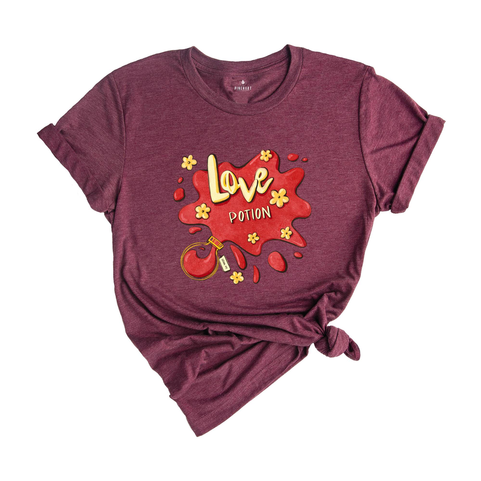 Love Potion Shirt, Valentine's Day T-Shirt, Valentine Gift, Love Shirt, Gift For Girlfriend, Inspirational Shirt