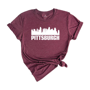 Pittsburgh Skyline Shirt, Pittsburgh Home Tee, Pittsburgh Gift, Pittsburgh Trip Shirt, Pittsburgh Sweatshirt, Pittsburgh T-shirt