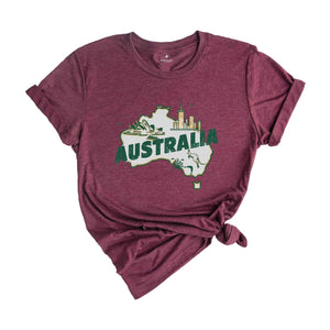 Retro Australia Shirt, Australia Travel Shirt, Country Travel Shirt, Shirt For Traveler, Travel Lover Gift, Travel Tee, Trip Shirt