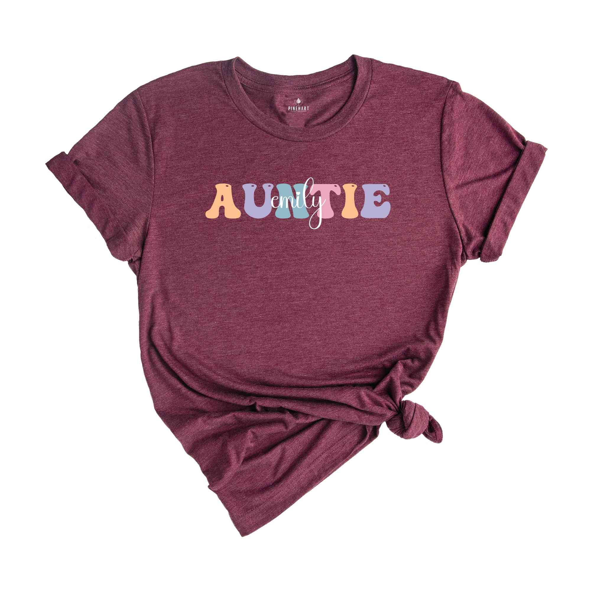 Personalized Auntie Shirt, I'm Just Here For My Nephew T-Shirt, Aunts Birthday Tee, Funny Gift For New Aunt