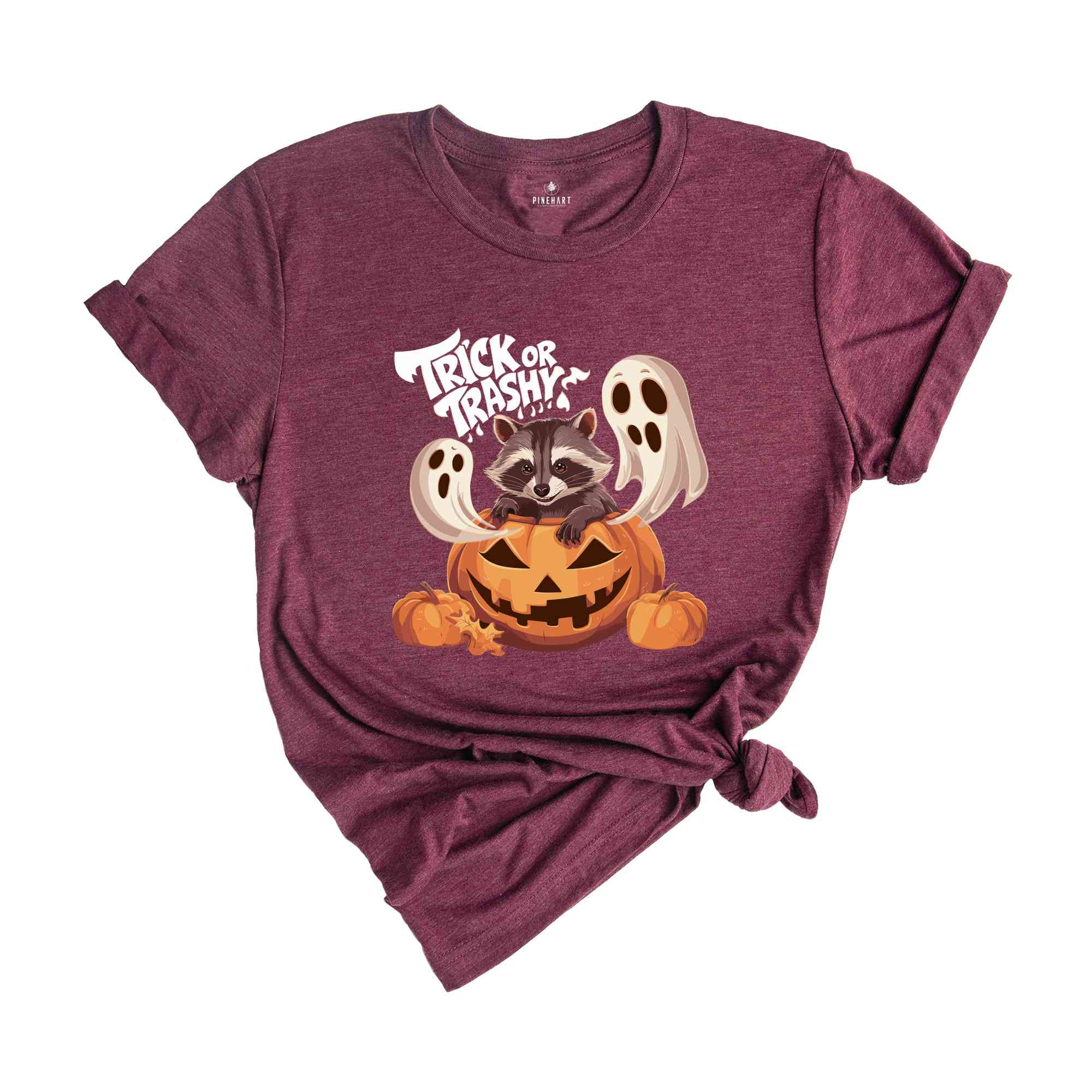 Trick or Trashy Raccoon Halloween Shirt, Retro Raccoon Tee, Cute Raccoon Shirt, Trendy Halloween Tee, Pumpkin Gift, Halloween Tee