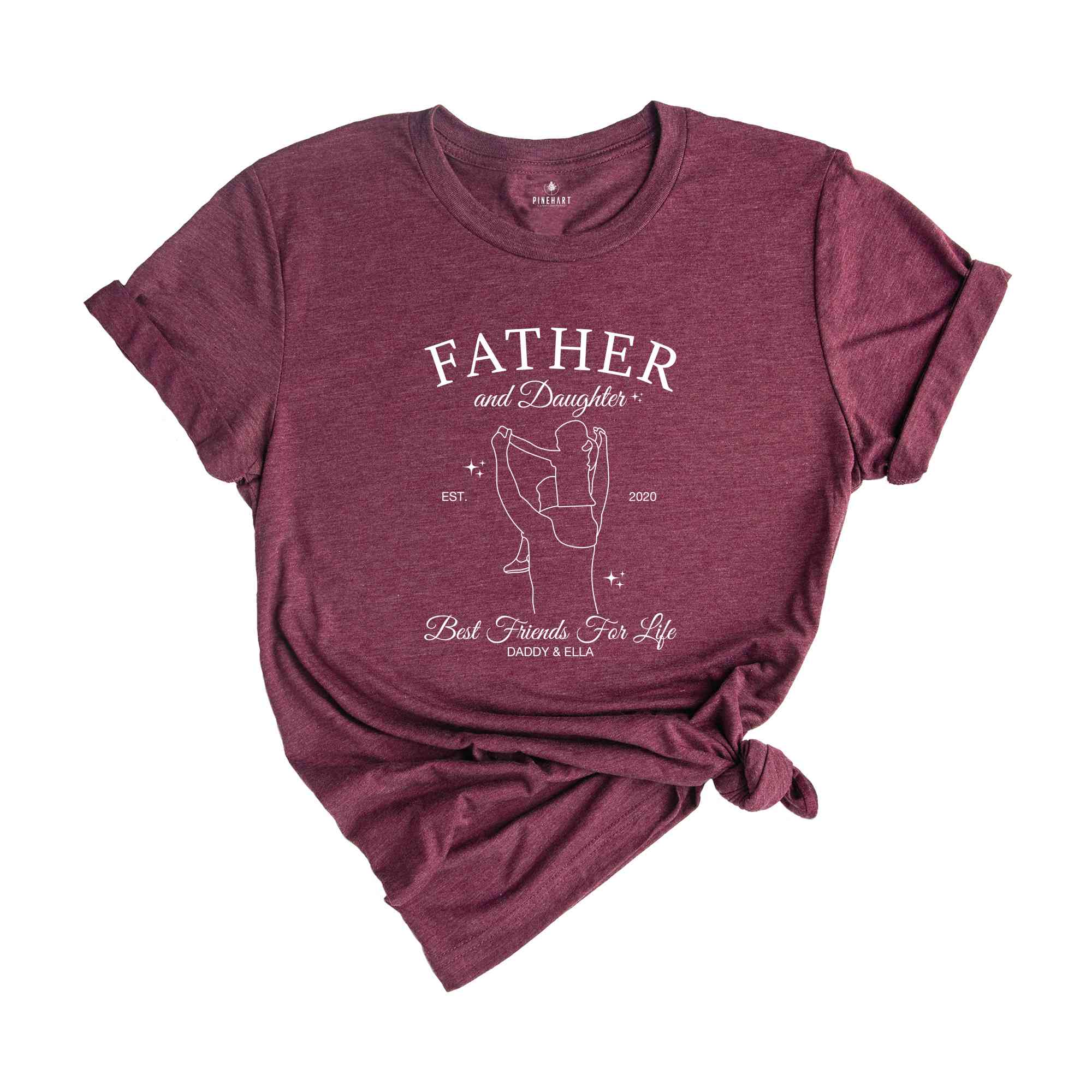 Custom Portrait Father's Day Shirt, Daddy And Me Matching Shirts, Personalized Father And Daughter Shirt, Father Day Gifts