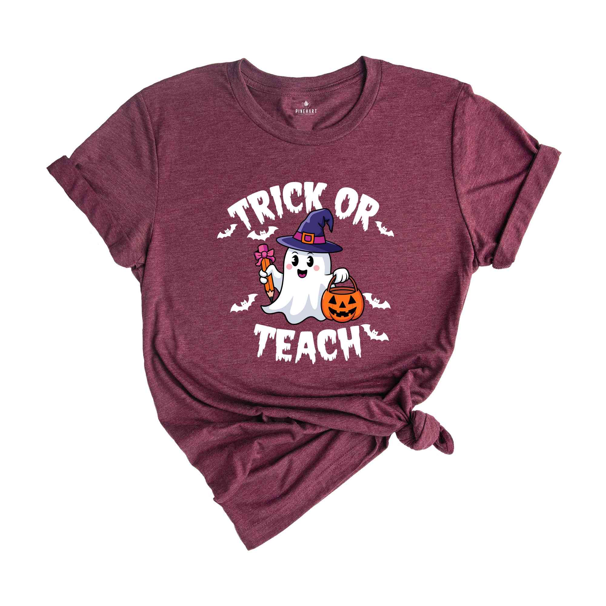 Trick or Teach Shirt, Teacher Halloween Shirt, Halloween Teacher Shirt, Spooky Teacher Shirt, Retro Ghost Teacher Shirt