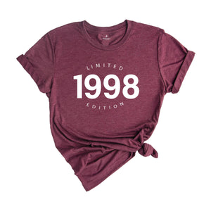 1998 Limited Edition Shirt, 26Th Birthday Shirt, 1998 Shirt, Funny 26Th Birthday Gift, Limited Edition Shirt, Birthday Shirt