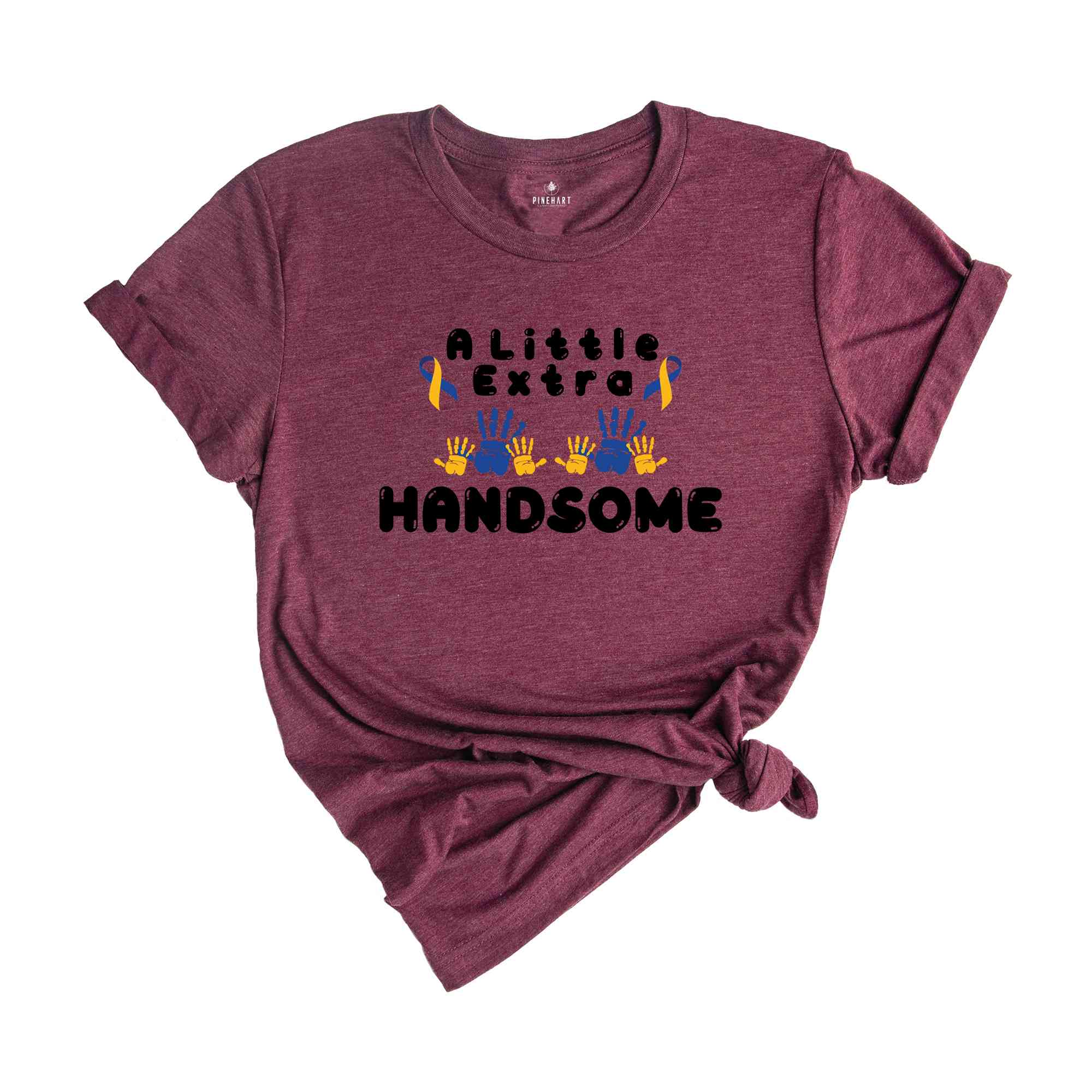 A little Extra Handsome Shirt, World Down Syndrome Shirt, Baby Shower Gift, Down Syndrome Mom Shirt, Awareness Shirt, Syndrome Ribbon Tee