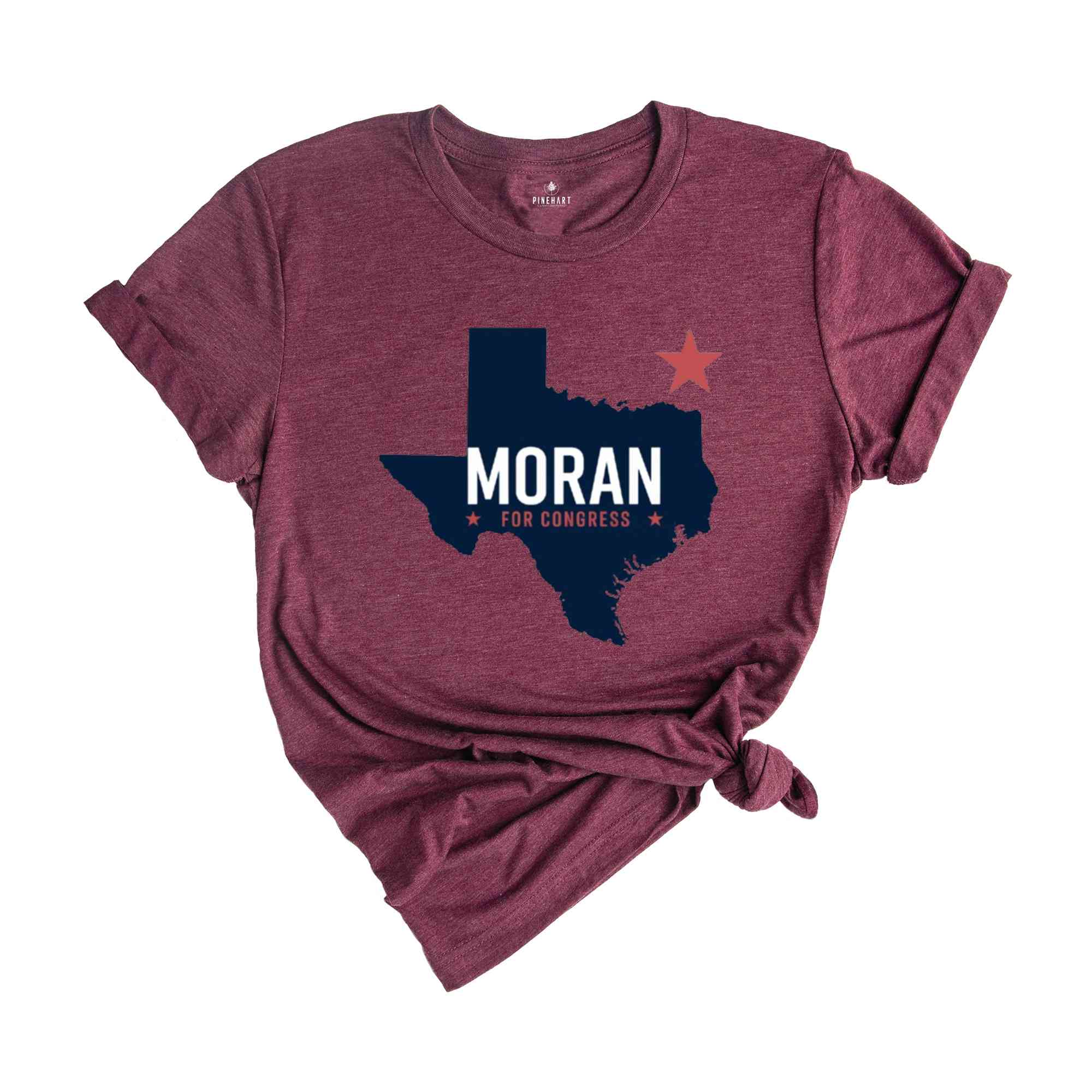 Nathaniel Moran for Congress 2024 November Elections Campaign T-Shirt, Nathaniel Moran for Texas Congressional Elections T-Shirt