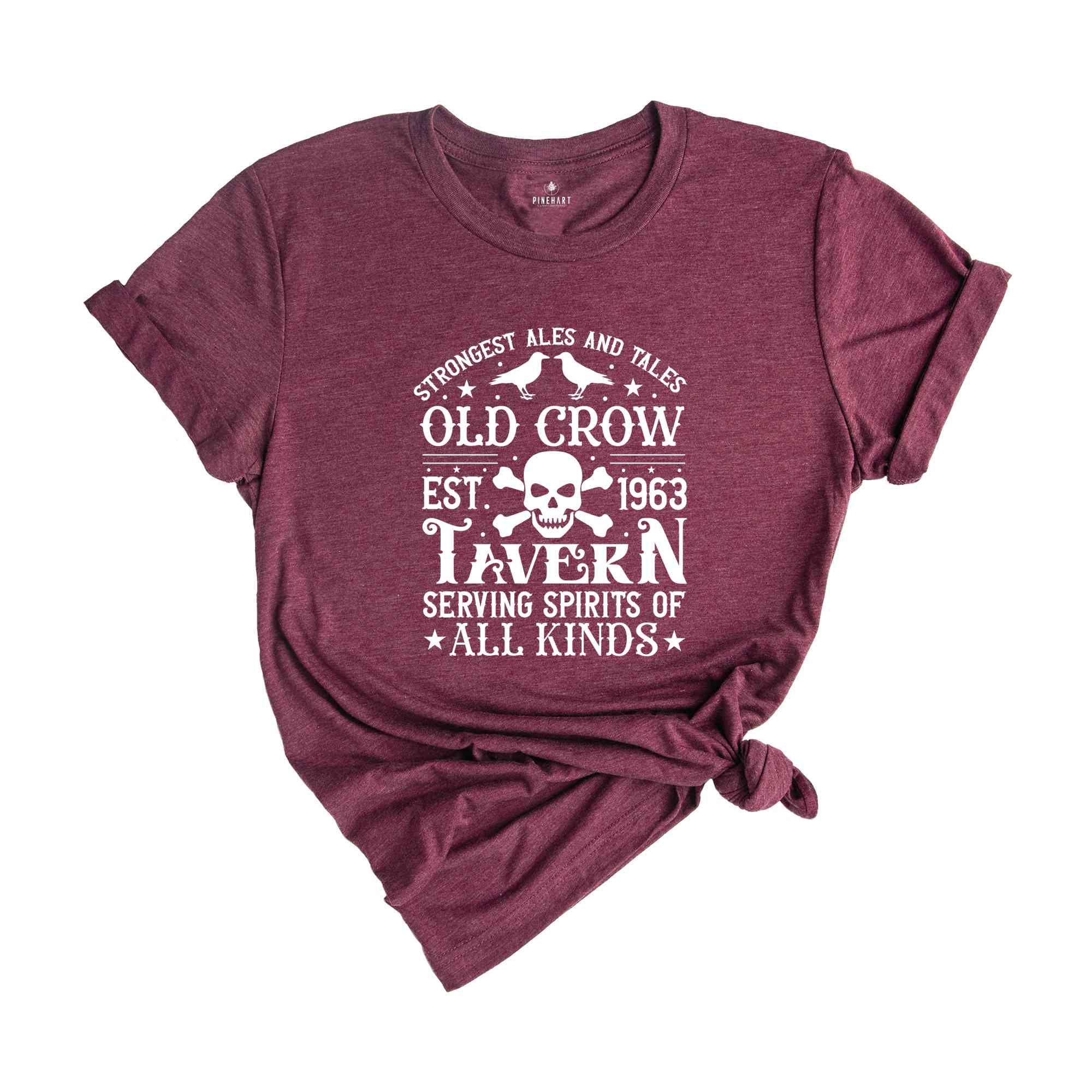 Strongest Ales And Tales Old Crow Tavern Shirt, Halloween Shirt, Spooky Pumpkin Shirt, Halloween Party Shirt, Halloween Gift