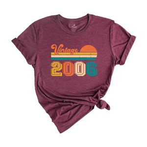 Vintage 2006 Shirt, 18th Birthday Shirt, 18th Birthday Party, Gifts for 18th, Hello Eighteen Shirt, 2006 Birthday Shirt, Gift for Friend