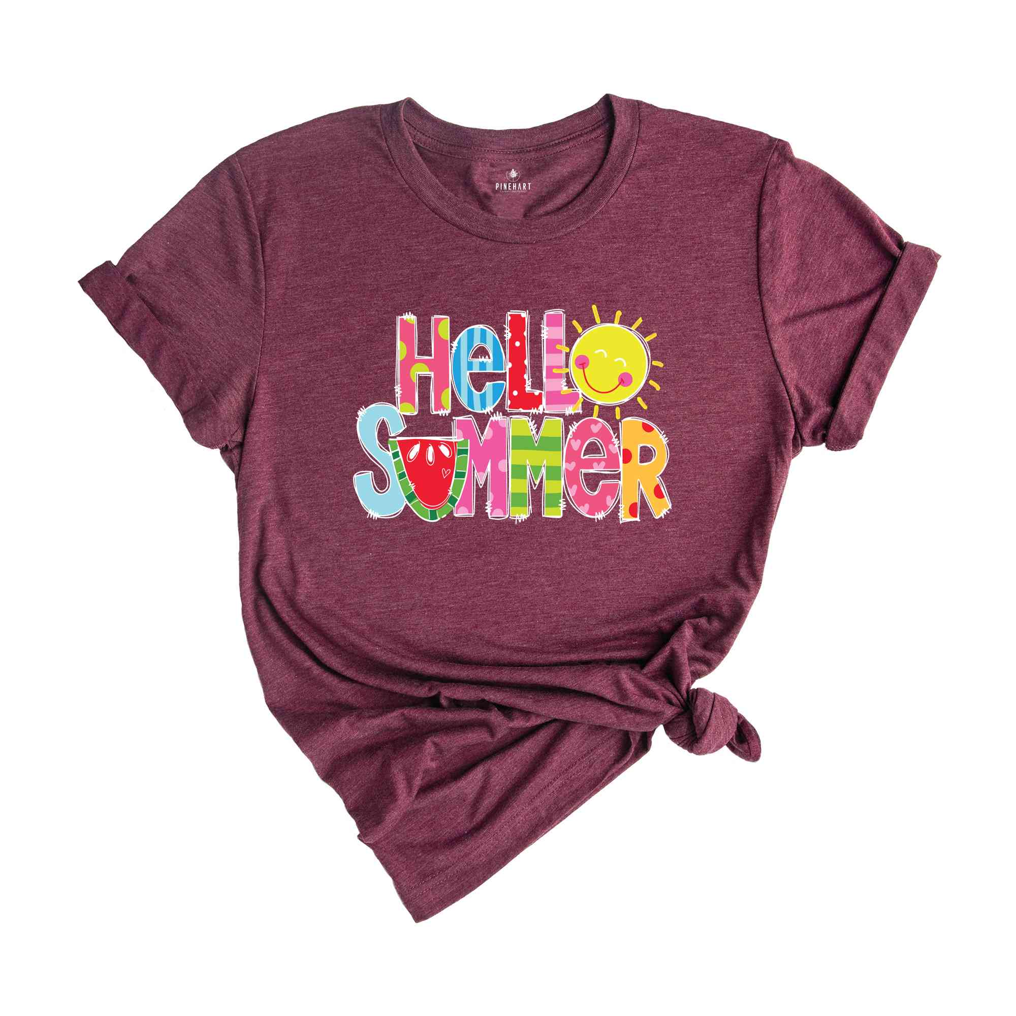 Hello Summer T-Shirt, Summer Break Shirt, Vibrant Summer Shirts, Beach Shirt, Summer Vacation Gifts, Summer Trip Matching Shirts