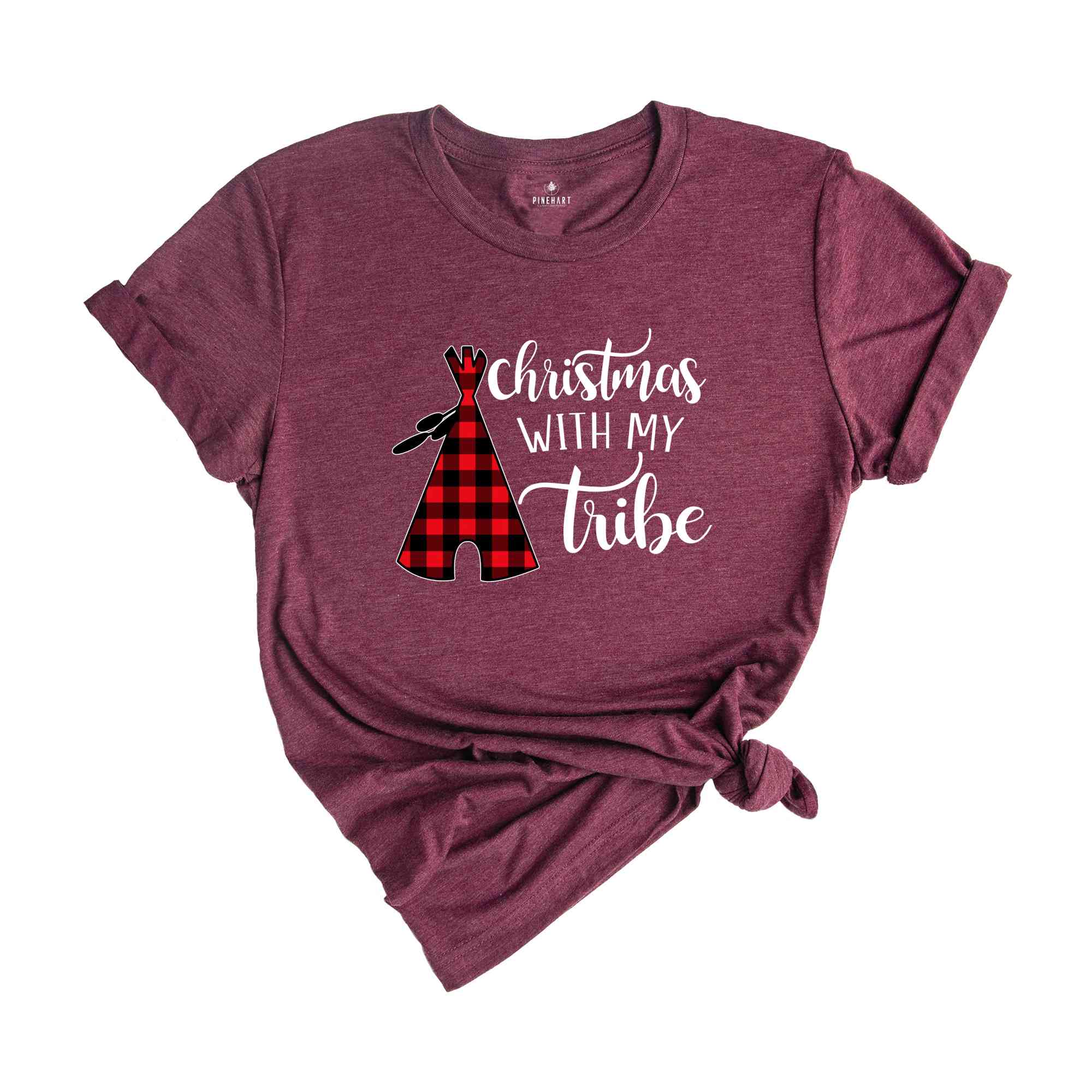 Christmas With My Tribe Shirt, 2025 Christmas T-Shirt, Family Christmas Shirt, Couple Christmas Shirt, Holiday Shirt