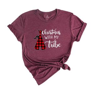 Christmas With My Tribe Shirt, 2025 Christmas T-Shirt, Family Christmas Shirt, Couple Christmas Shirt, Holiday Shirt