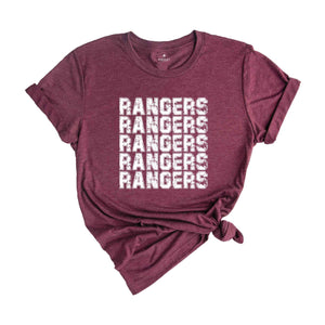 Team Mascot Shirt, Rangers Mascot Shirt, Rangers Fan Shirt, Rangers School Shirt, School Spirit Shirt, Rangers Team Shirt, Football Tee