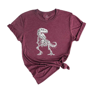 Dinosaur Skull Shirt, Dinosaur Fossil T-Shirt, Dinosaur Skeleton Tee, Paleontology Shirt, Funny Dinosaur Shirt