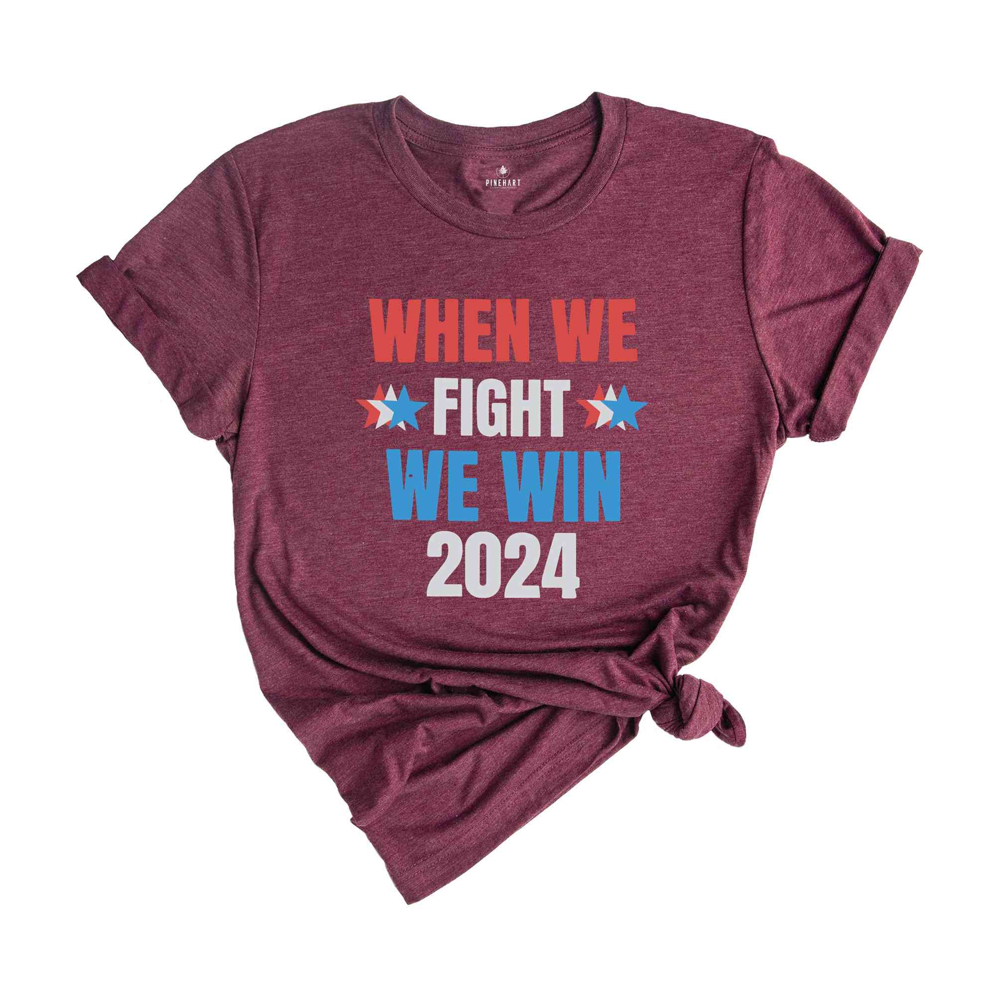 When We Fight We Win 2024 Shirt, Kamala Harris Shirt, Presidential Election Shirt, Democrat Shirt, I'm Speaking Political, Voting Tee